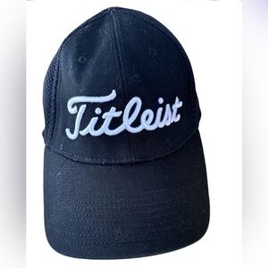 Titleist Pro 1 FJ FootJoy Fitted Size Medium-Large New Era Hat Cap Black